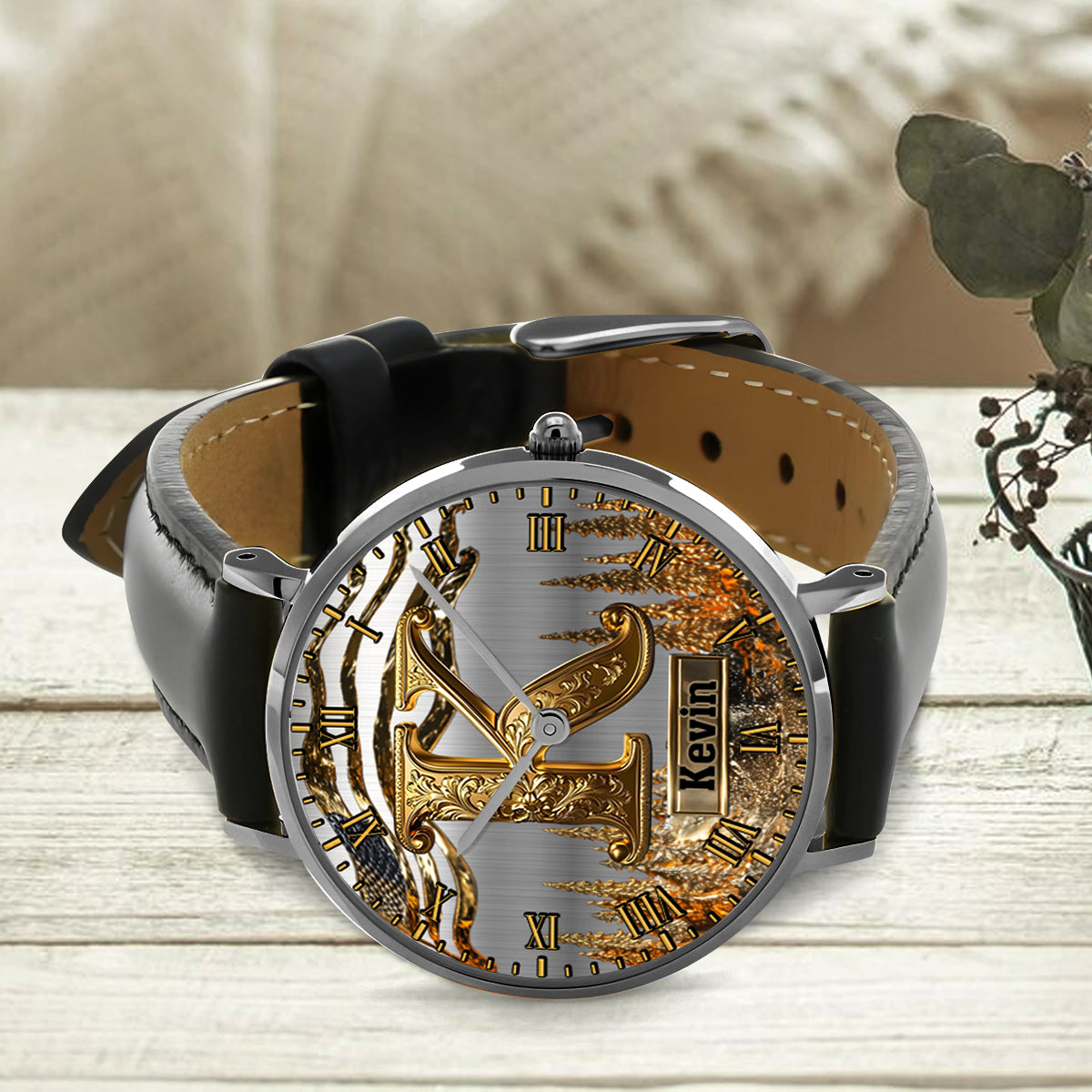 Name Initial Alphabet - Personalized Luxury Hand Watch