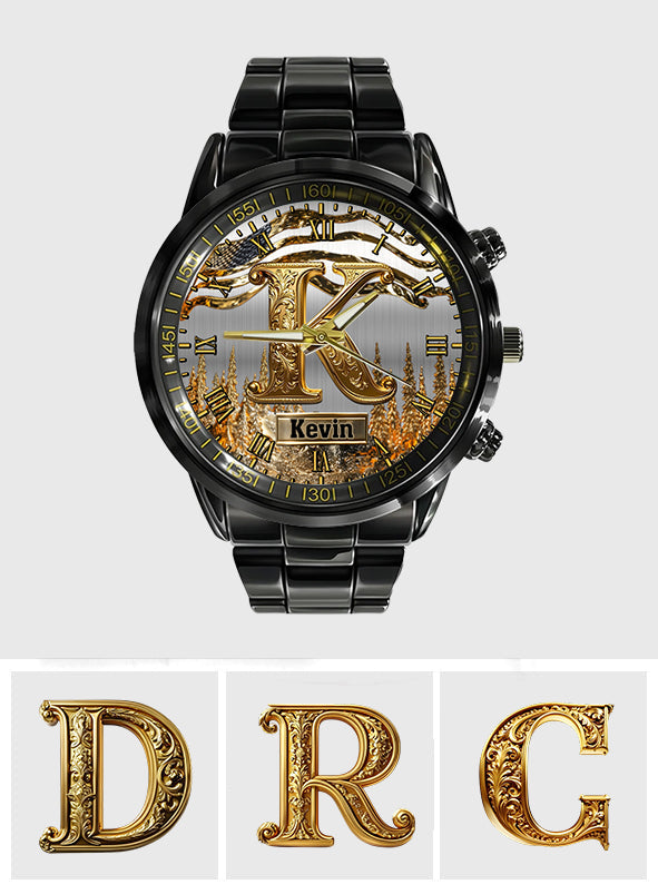 Name Initial Alphabet - Personalized Luxury Hand Watch