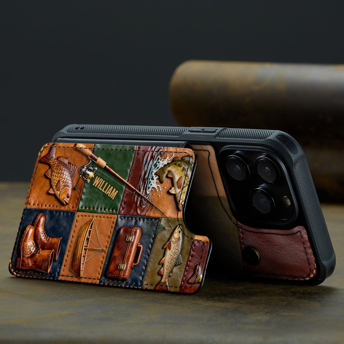 Perfect Gift For Fishing Lovers - Personalized Fishing Fully Printed Wallet Phone Case