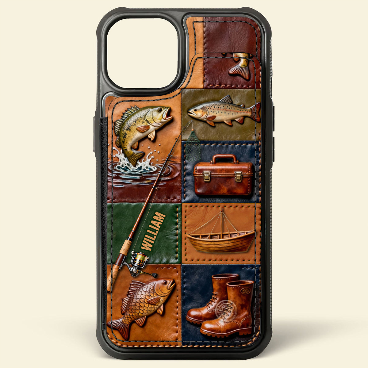 Perfect Gift For Fishing Lovers - Personalized Fishing Fully Printed Wallet Phone Case