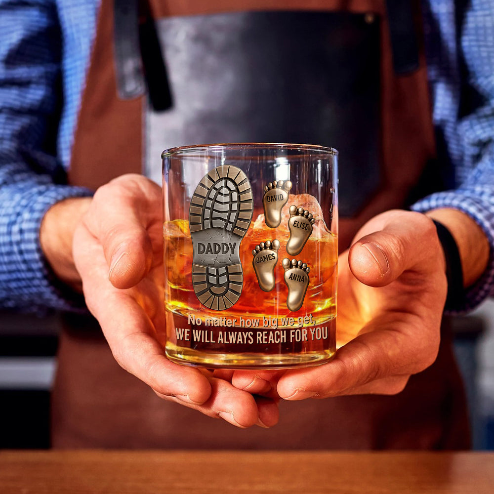 Happy Father's Day - Personalized Father Whiskey Glass