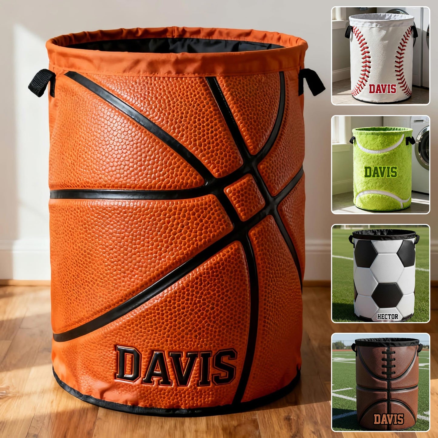 Love Sport - Personalized Football Storage Basket