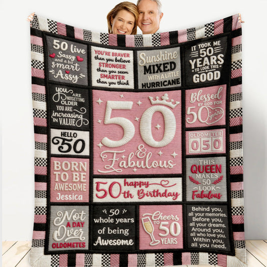 Happy Birthday Gift - Personalized Birthday Blanket