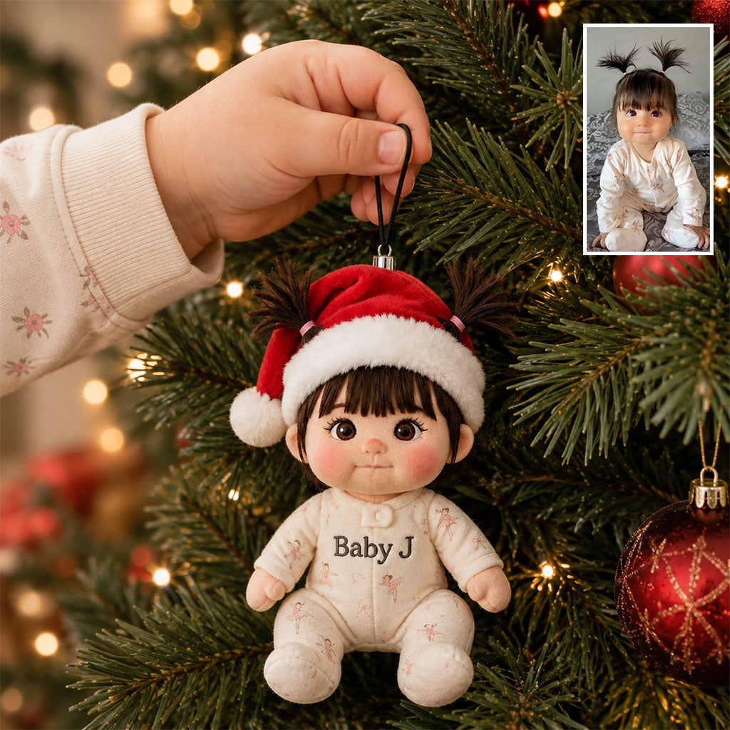 Little Christmas - Personalized Kid Plush Ornament