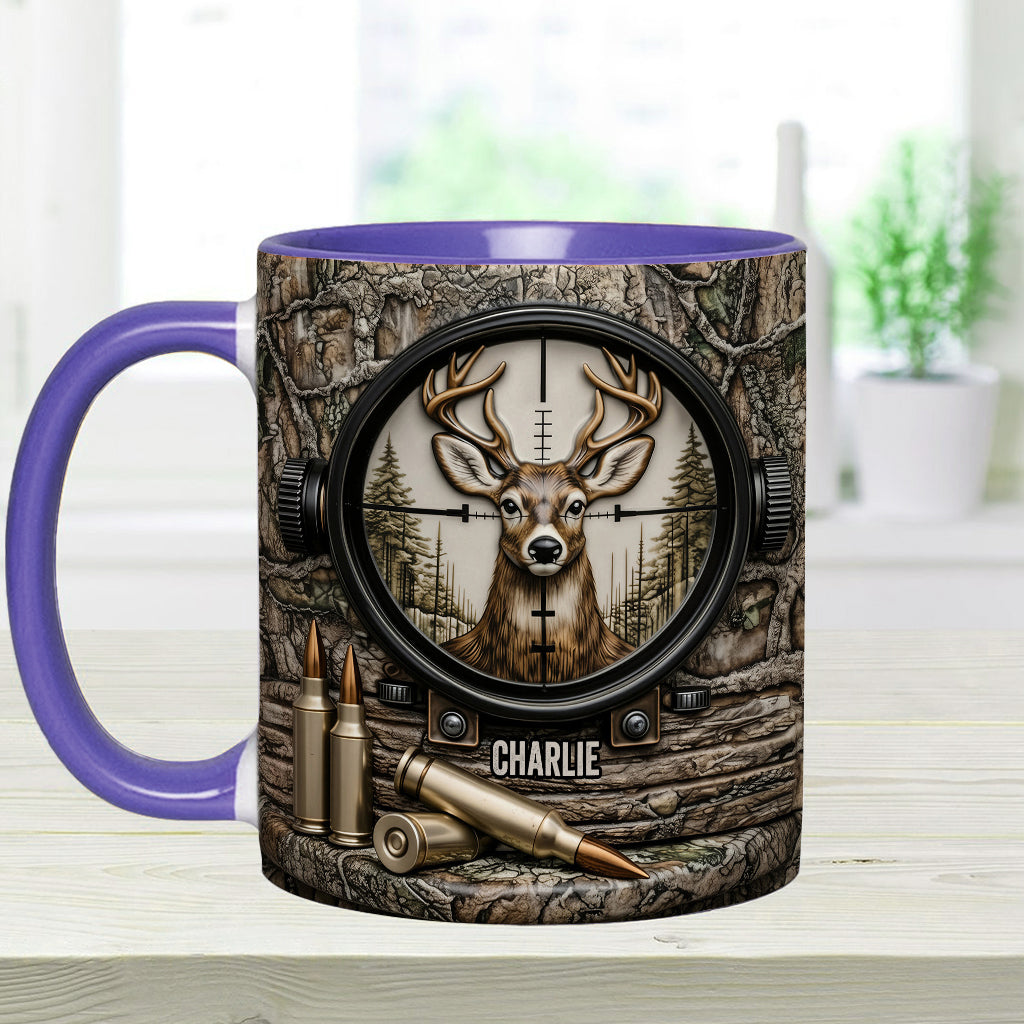 Deer Hunting, Hunter Gift - Personalized Hunting Accent Mug & Coaster