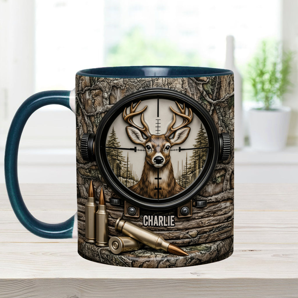 Deer Hunting, Hunter Gift - Personalized Hunting Accent Mug & Coaster