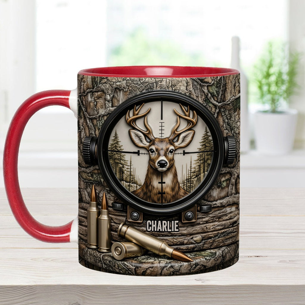 Deer Hunting, Hunter Gift - Personalized Hunting Accent Mug & Coaster