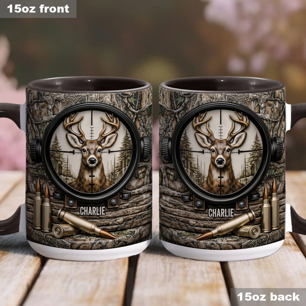 Deer Hunting, Hunter Gift - Personalized Hunting Accent Mug & Coaster