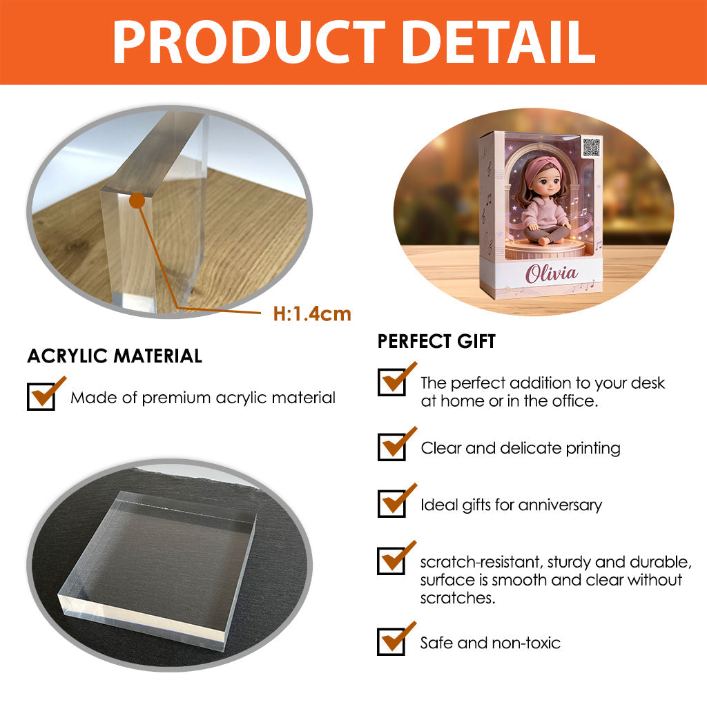 My Little Star - Personalized Kid Custom Shaped Acrylic Plaque