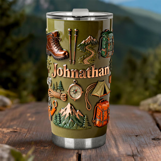 Hiking Makes Me Happy - Personalized Hiking Tumbler
