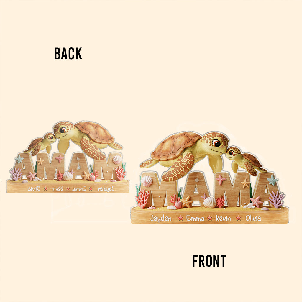 We Love You - Personalized Mother Custom Shaped Acrylic Plaque