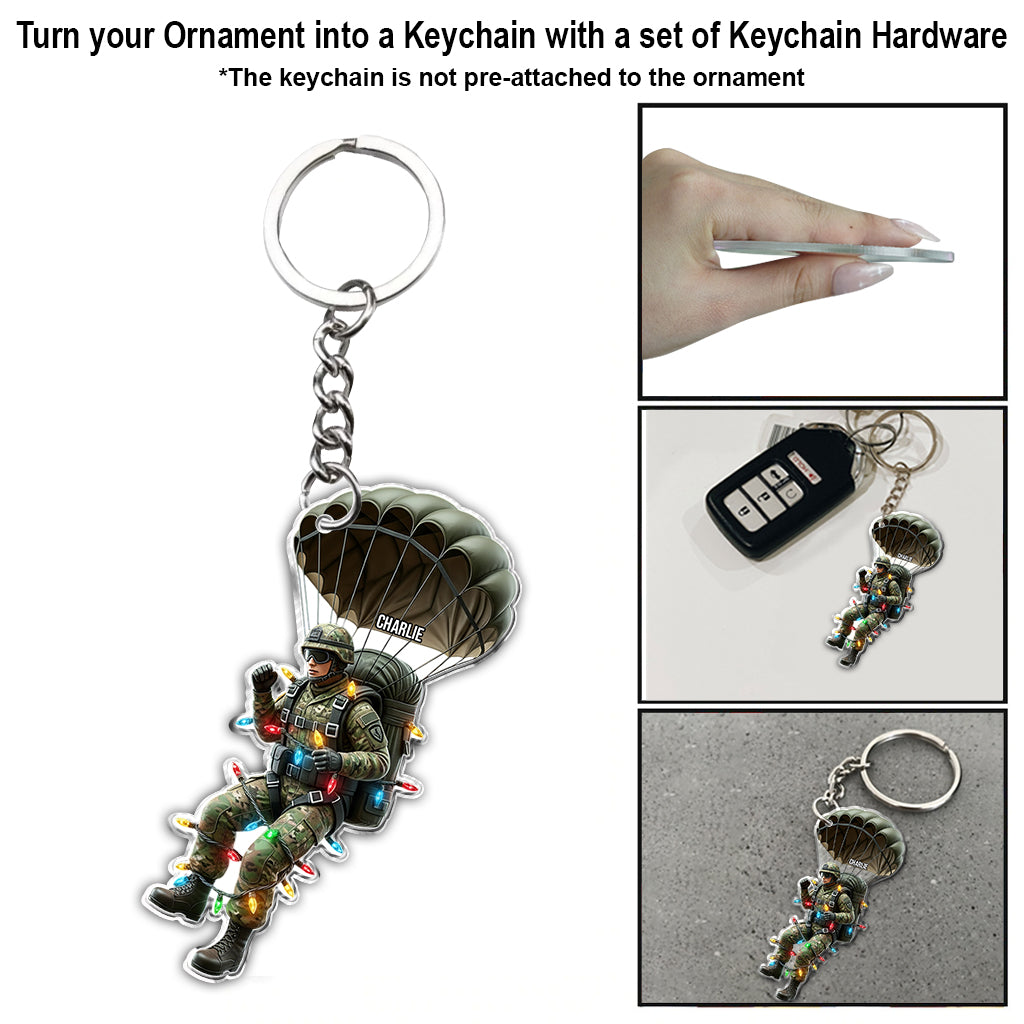 Military Parachutist - Personalized Veteran Ornament