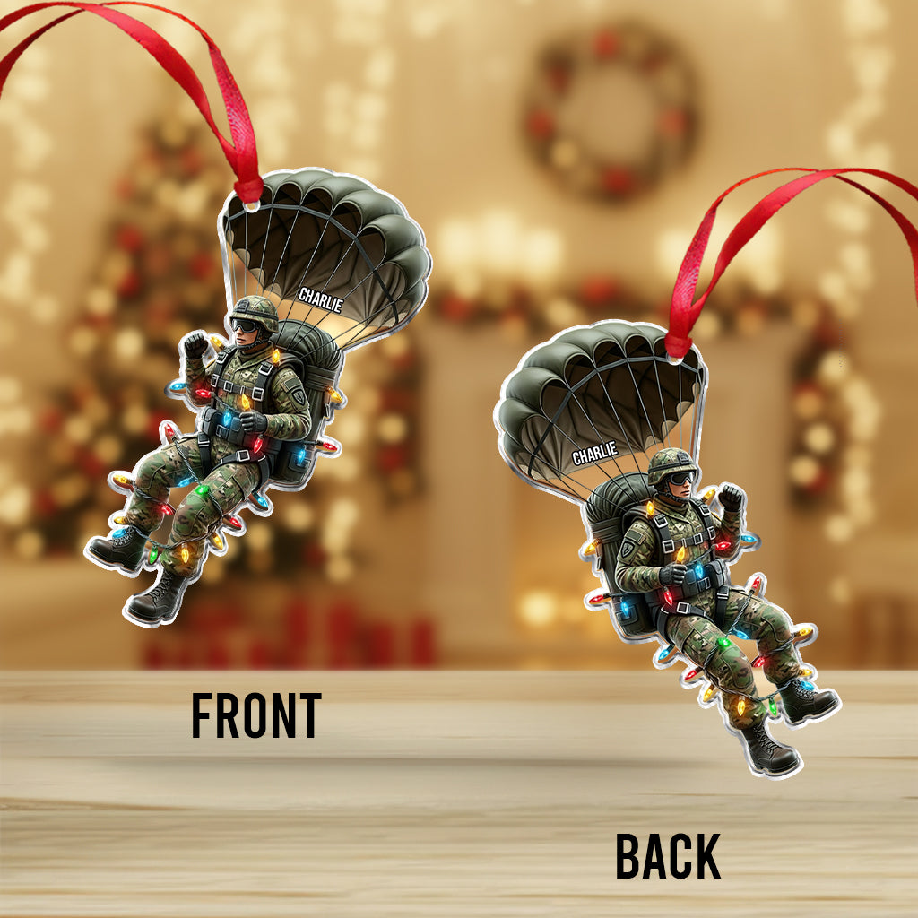 Military Parachutist - Personalized Veteran Ornament