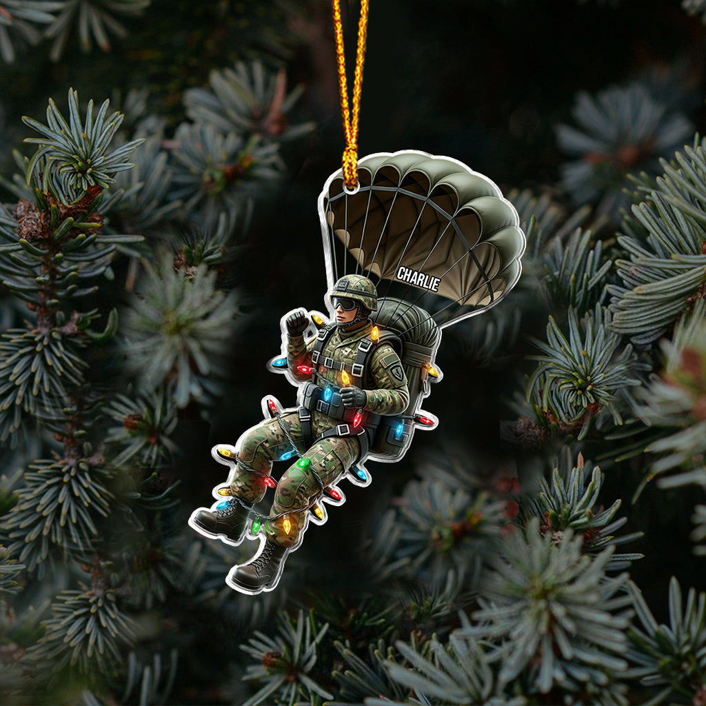 Military Parachutist - Personalized Veteran Ornament
