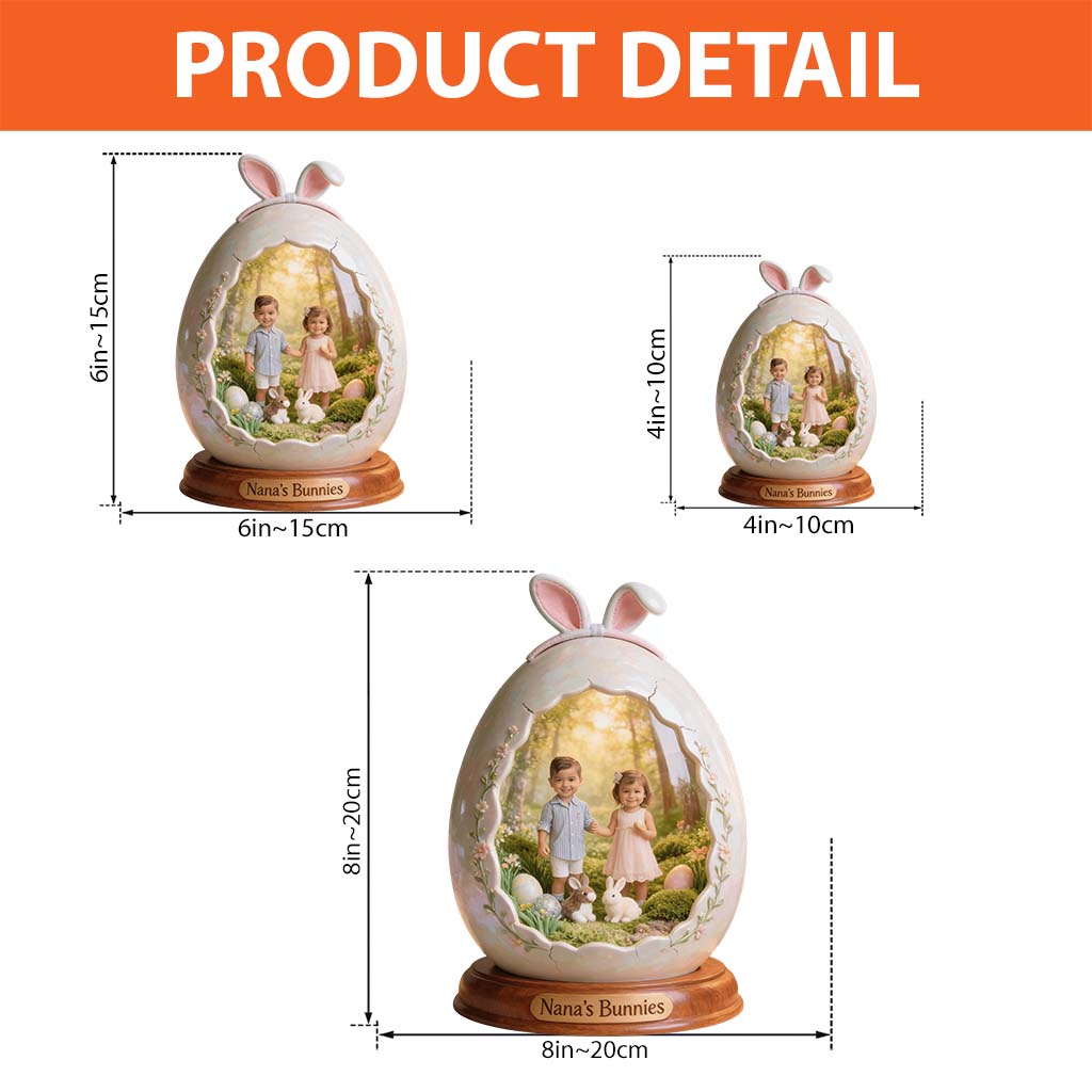 Kid Easter Gift, Custom From Any Photo - Personalized Kid Custom Shaped Acrylic Plaque