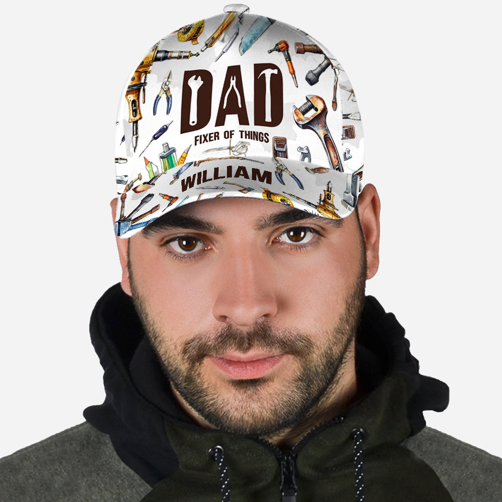 Dad Fixer Of Things - Personalized Father Classic Cap