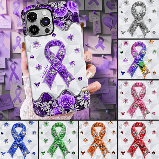 Cancer Awareness - Personalized Pancreatic Cancer Awareness Full Print Phone Case