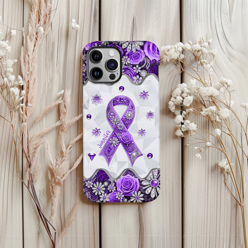 Cancer Awareness - Personalized Pancreatic Cancer Awareness Full Print Phone Case