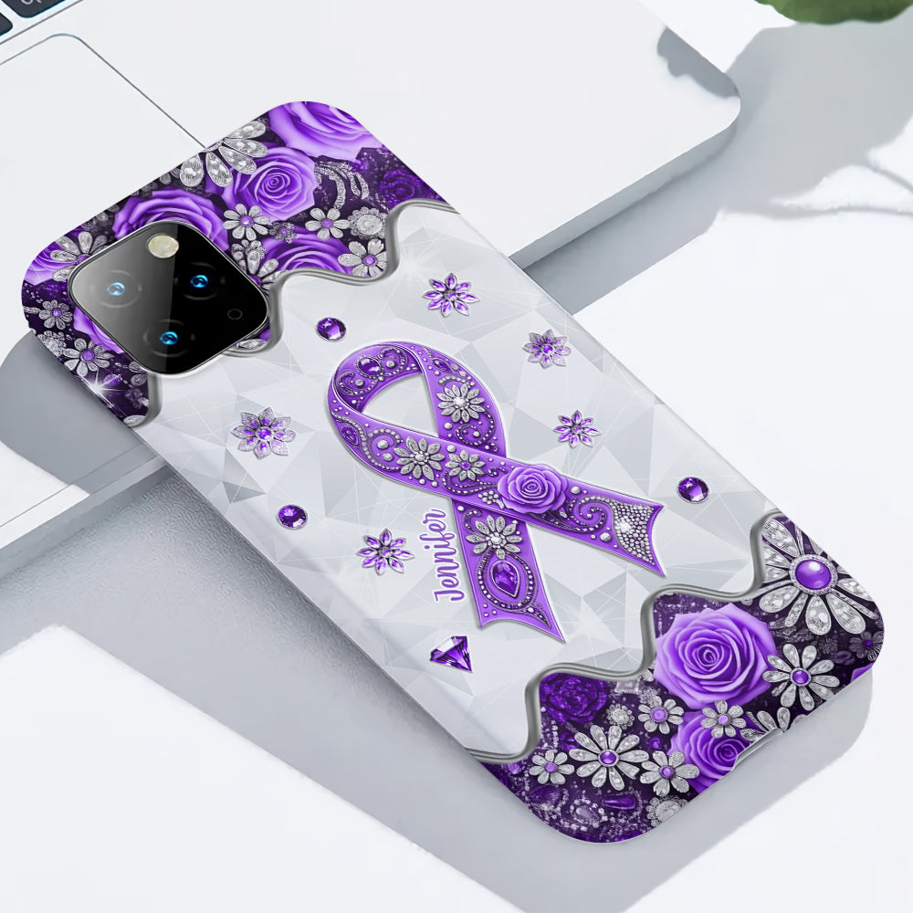 Cancer Awareness - Personalized Pancreatic Cancer Awareness Full Print Phone Case