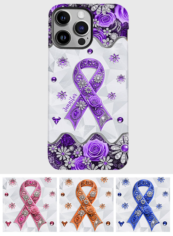 Cancer Awareness - Personalized Pancreatic Cancer Awareness Full Print Phone Case