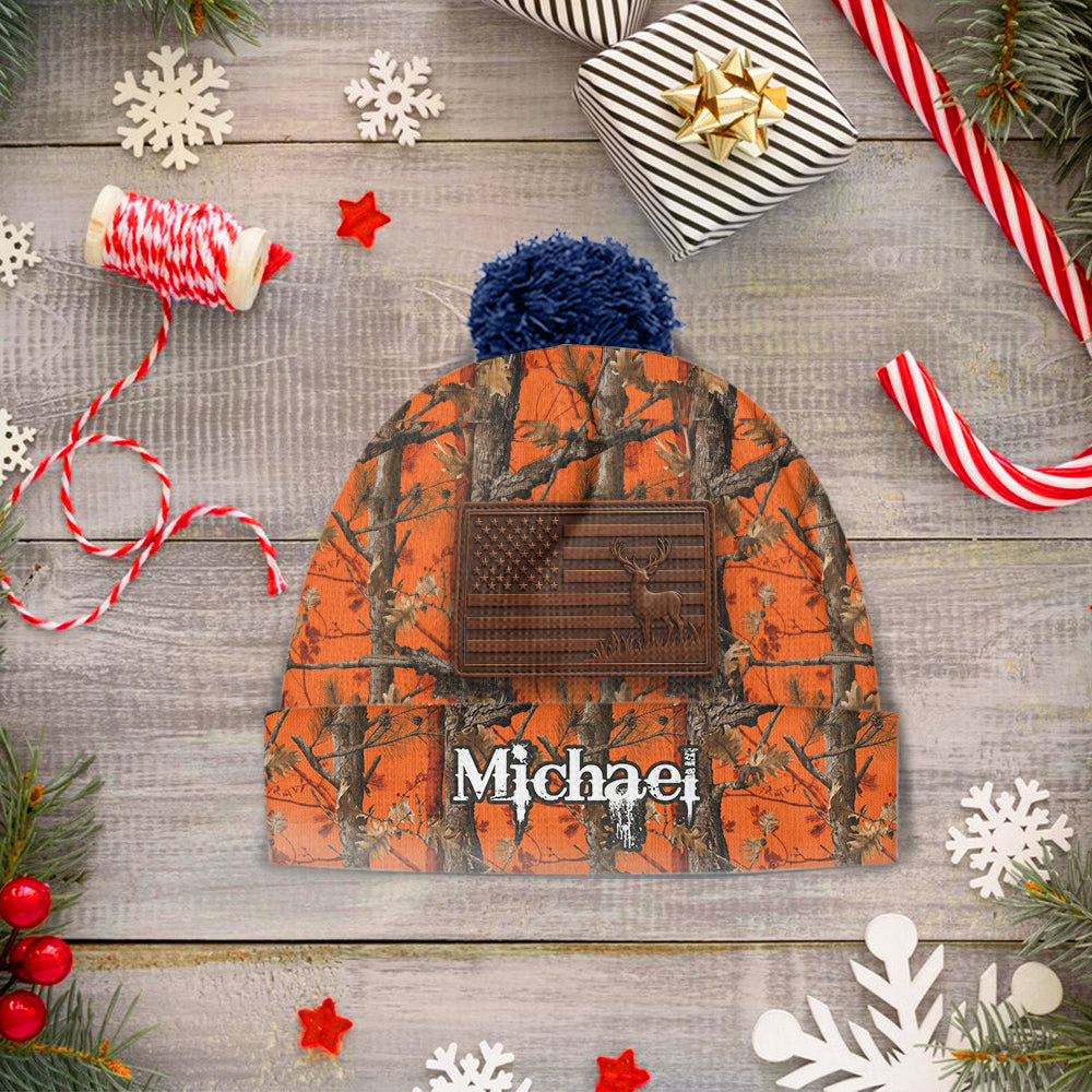 Camo Hunting - Personalized Hunting Beanie Hat