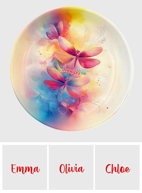 Colorful Life - Personalized Dragonfly Fully Printed Jewelry Dish