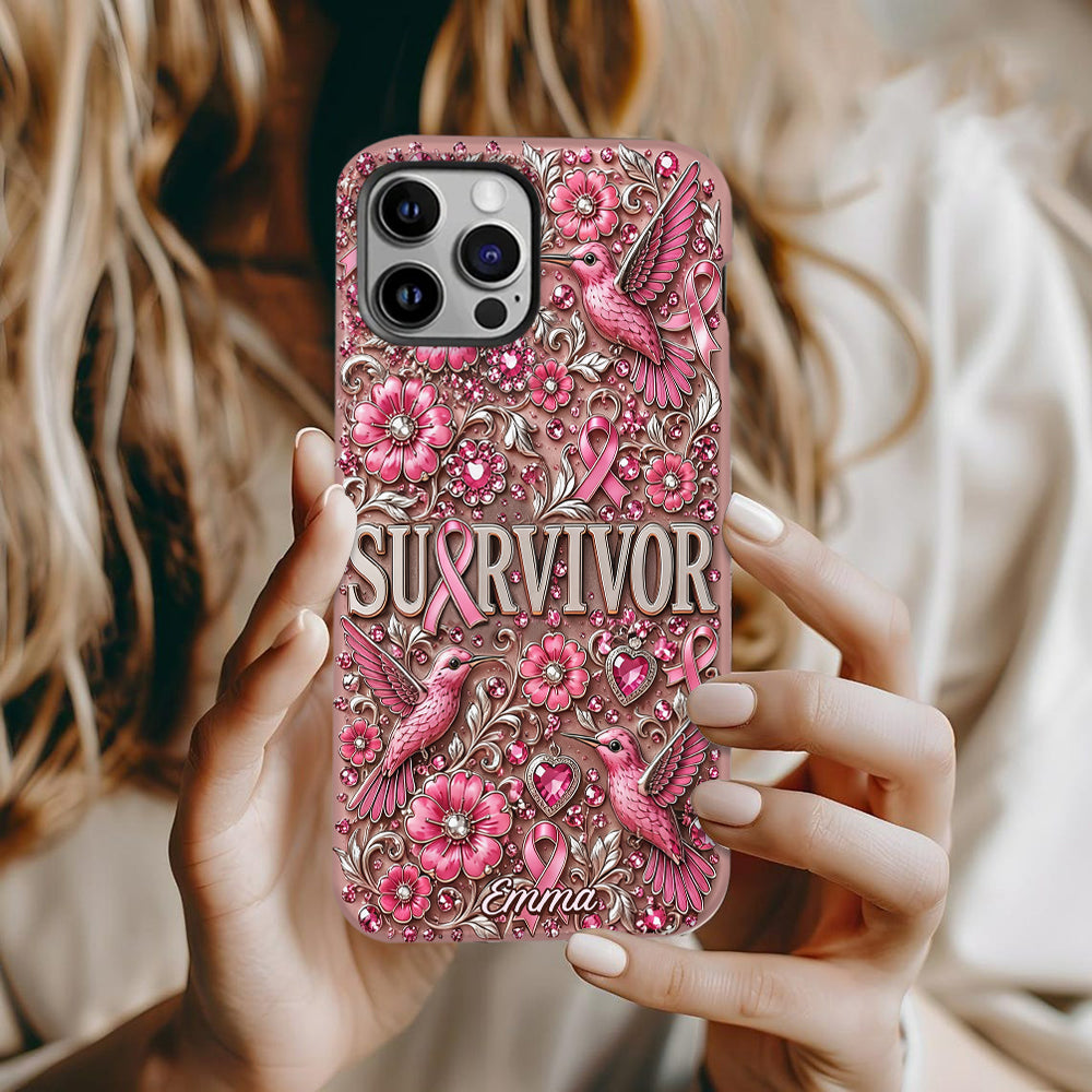 Breast Cancer Awareness - Personalized Breast Cancer Awareness Full Print Phone Case