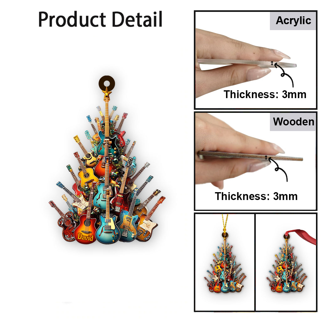 Awesome Guitar - Personalized Guitar Ornament