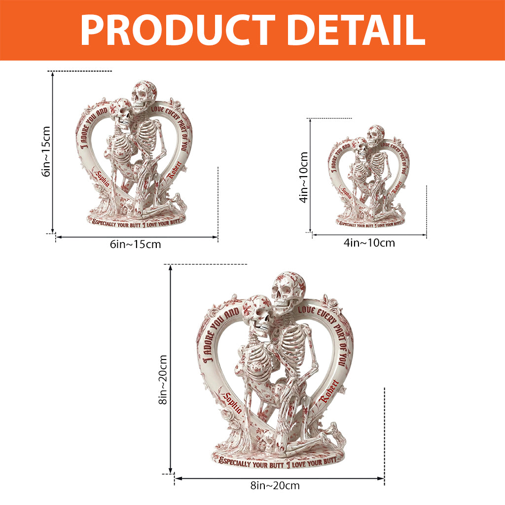 Toile de Jouy Skeleton - Personalized Skull Custom Shaped Acrylic Plaque