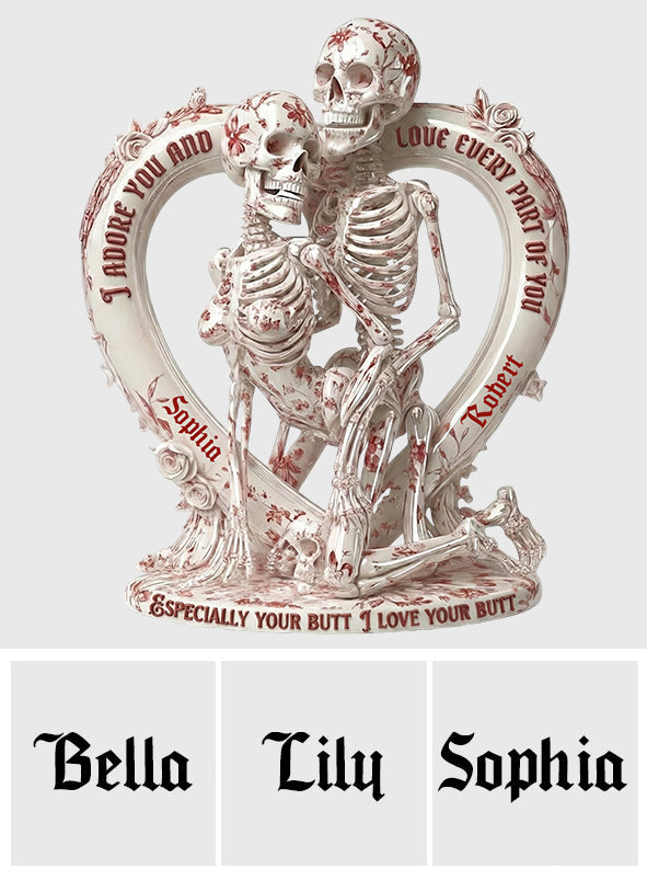 Toile de Jouy Skeleton - Personalized Skull Custom Shaped Acrylic Plaque