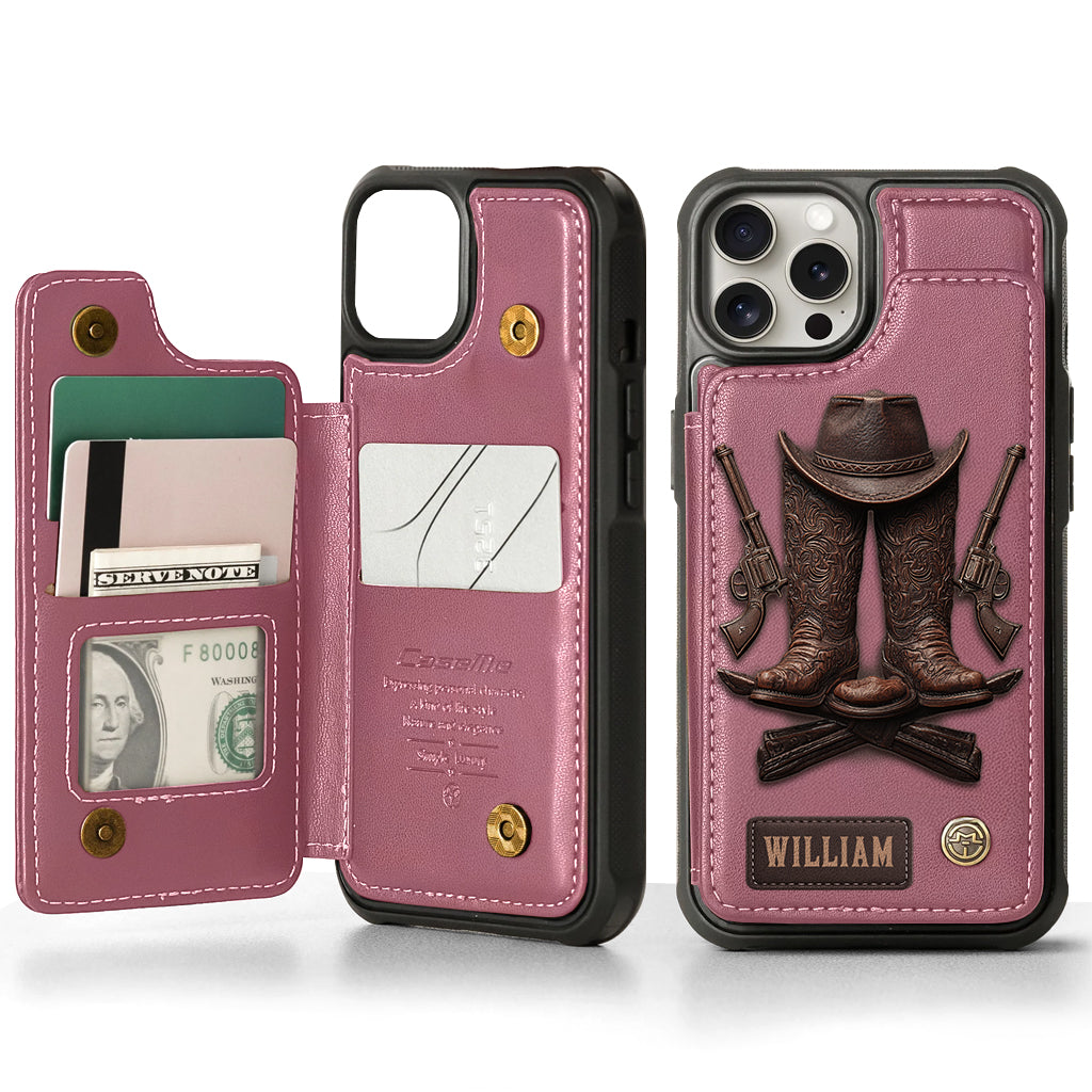 Western Spirit - Personalized Western Outfit Wallet Phone Case