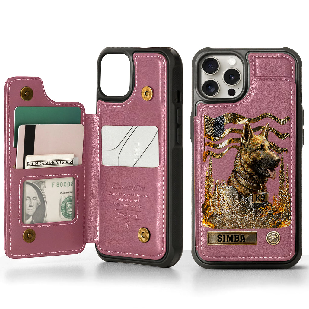 Love My Dog - Personalized German Shepherd Dog Wallet Phone Case