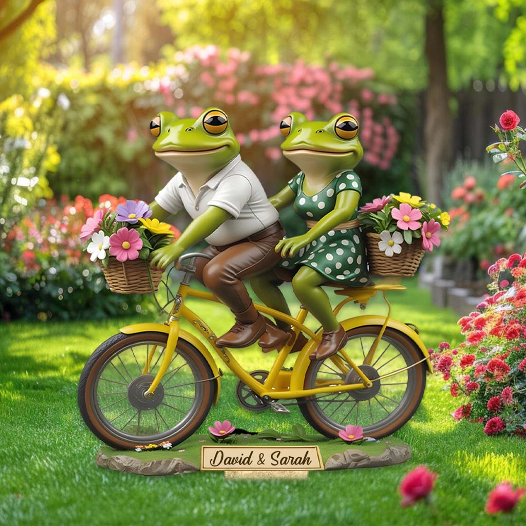 Together Until We Croak - Personalized Frog Acrylic Garden Sign