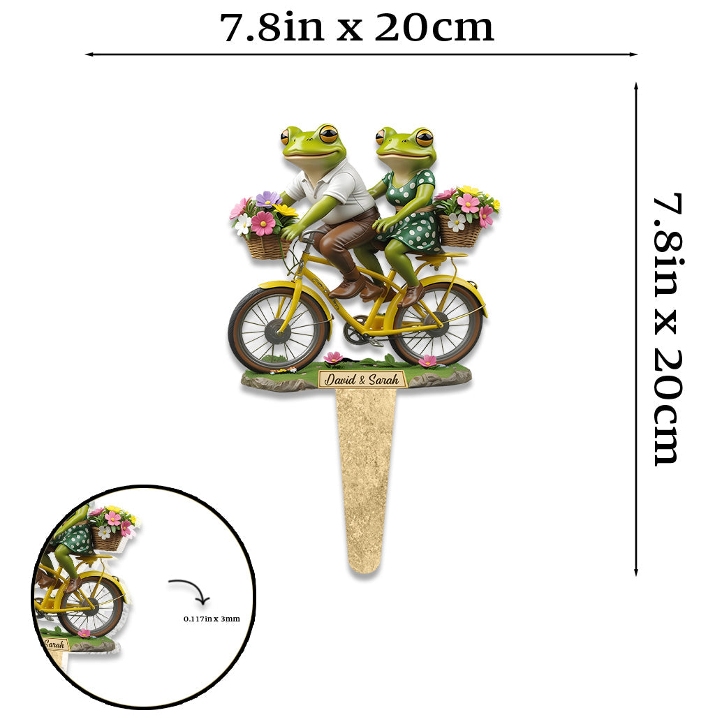 Together Until We Croak - Personalized Frog Acrylic Garden Sign