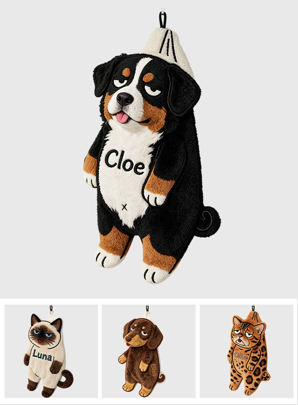 Cute Pet - Personalized Dog Hand Towel
