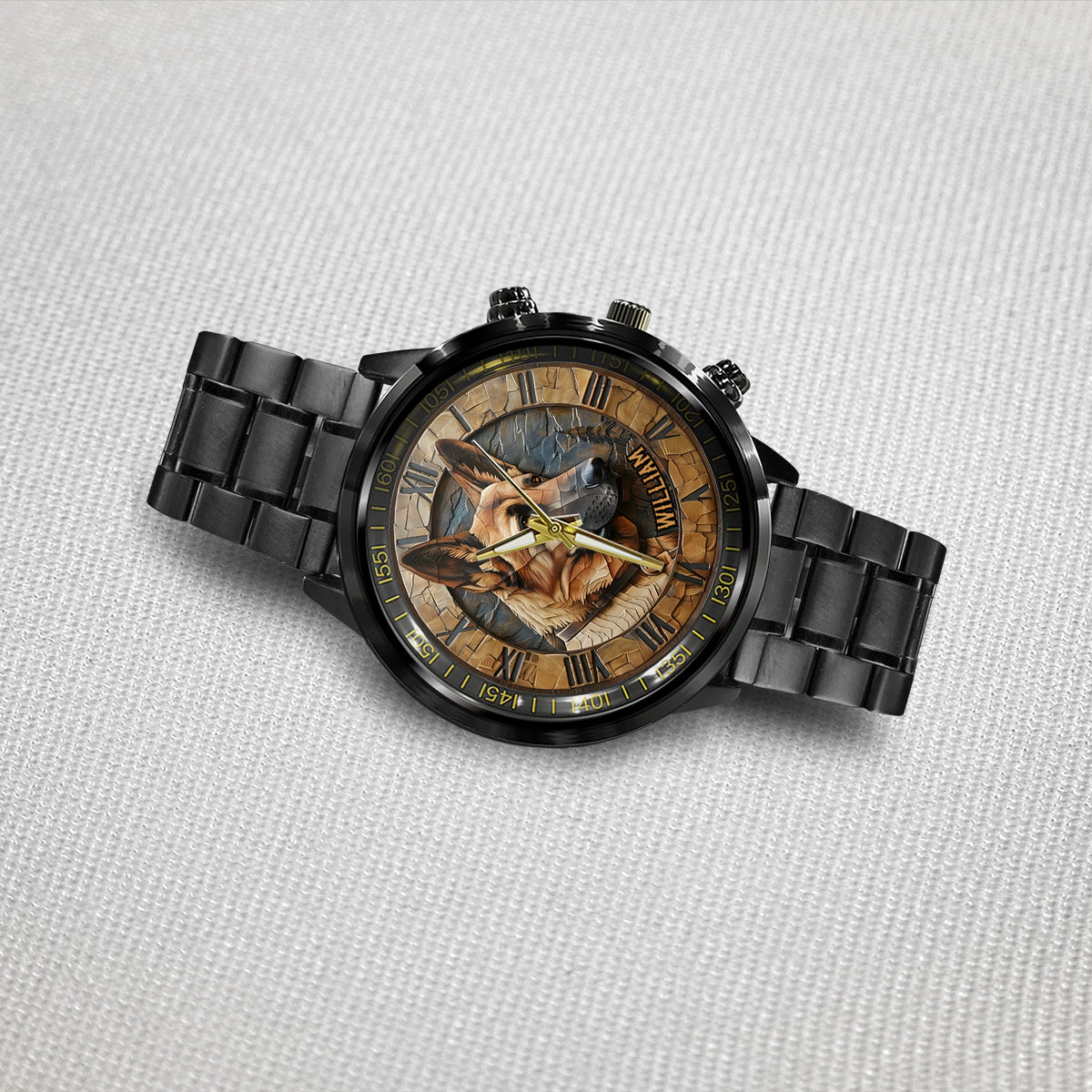Brave German Shepherd - Personalized Dog Hand Watch