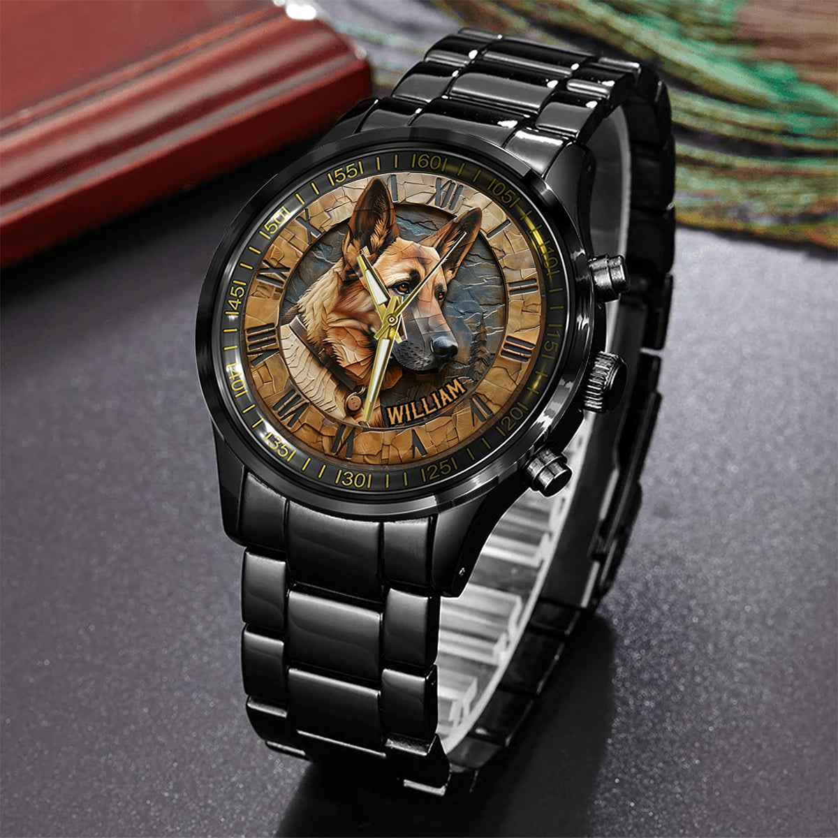 Brave German Shepherd - Personalized Dog Hand Watch