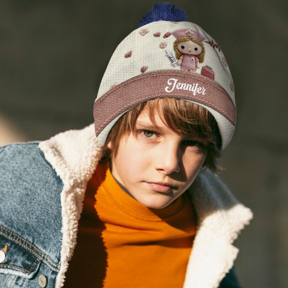 Cute Medical - Personalized Nurse Beanie Hat