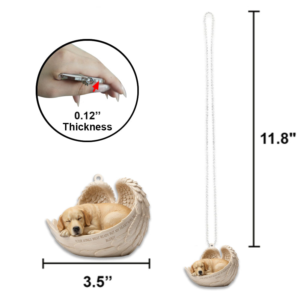 Custom Gift For Someone Lose Their Pet - Personalized Dog Car Ornament