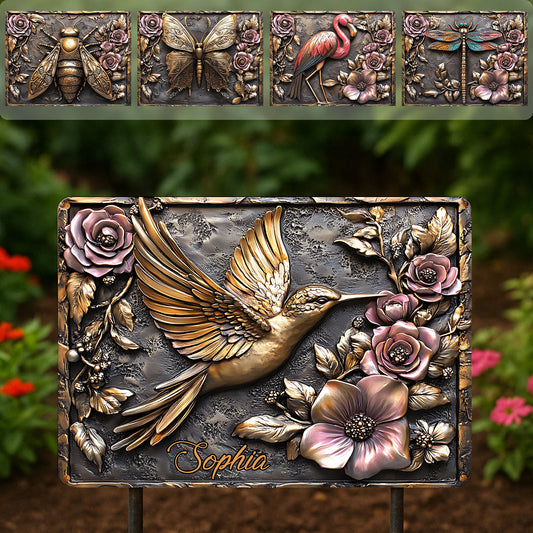 And Find My Soul Garden - Housewarming Gift For Gardener, Outdoor Decor - Personalized Gardening Rectangle Metal Sign