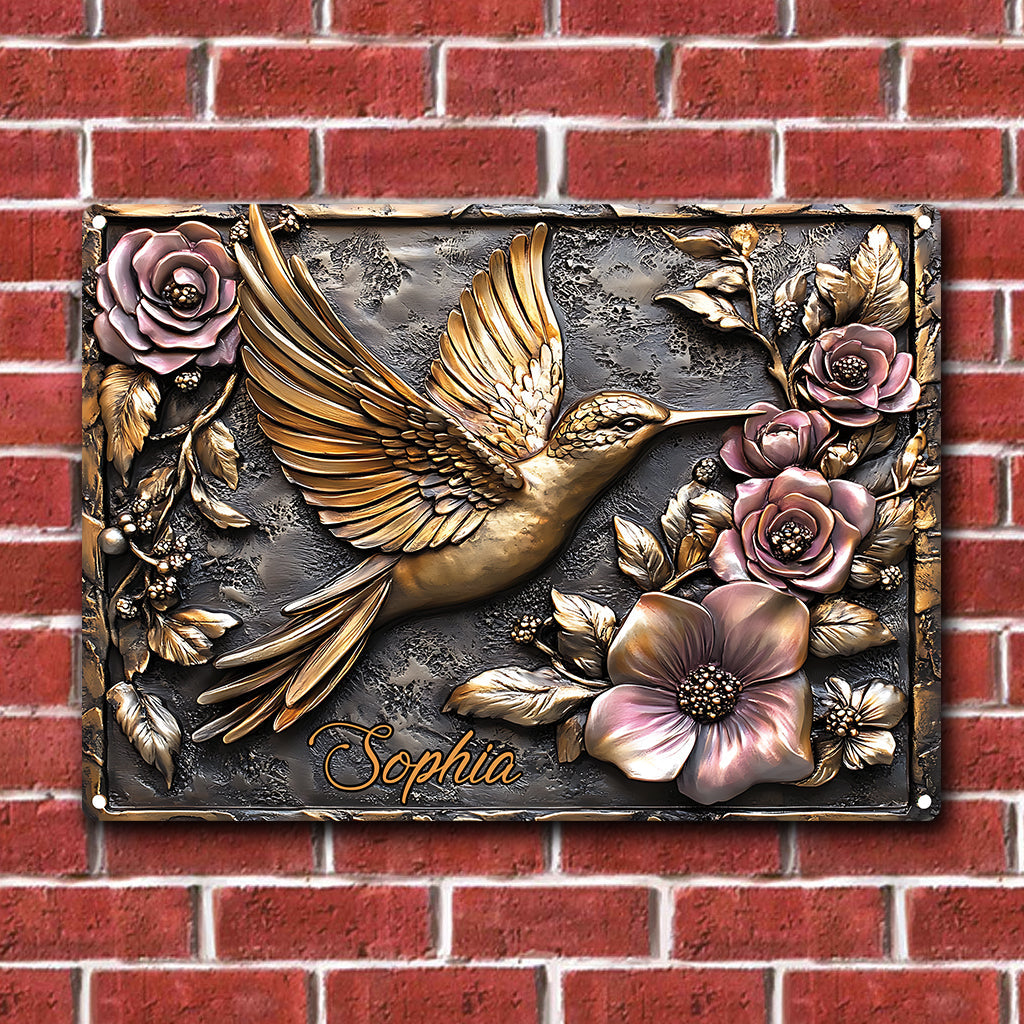 And Find My Soul Garden - Housewarming Gift For Gardener, Outdoor Decor - Personalized Gardening Rectangle Metal Sign