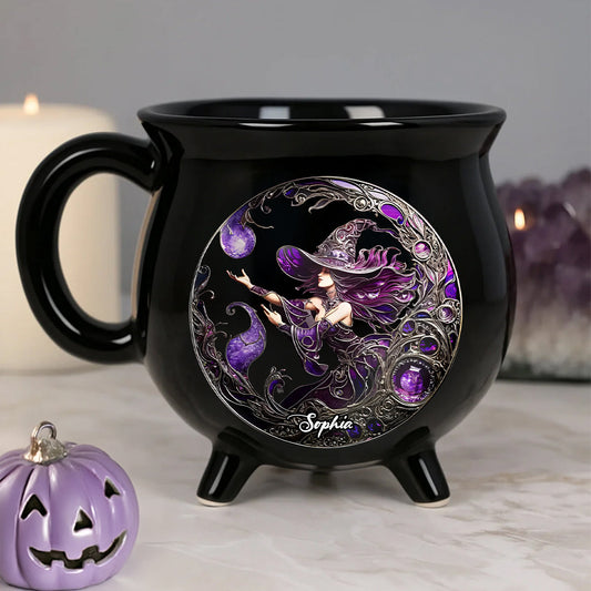 Beautiful Witch - Personalized Witch Cauldron Mug