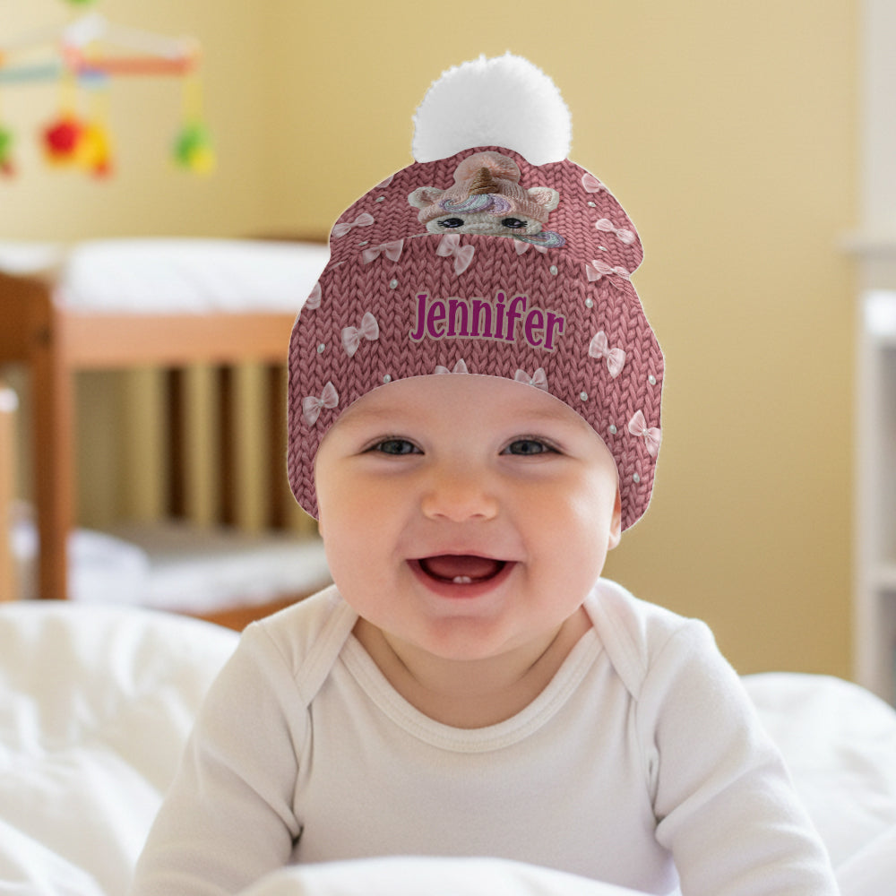 Adorable Unicorn - Personalized Kid Beanie Hat