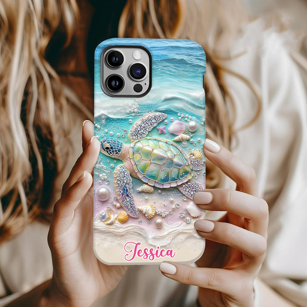 Love Turtles - Personalized Turtle Full Print Phone Case