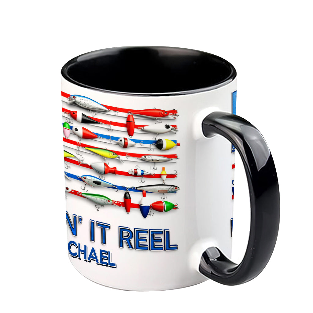 Keepin' It Reel - Personalized Fishing Accent Mug