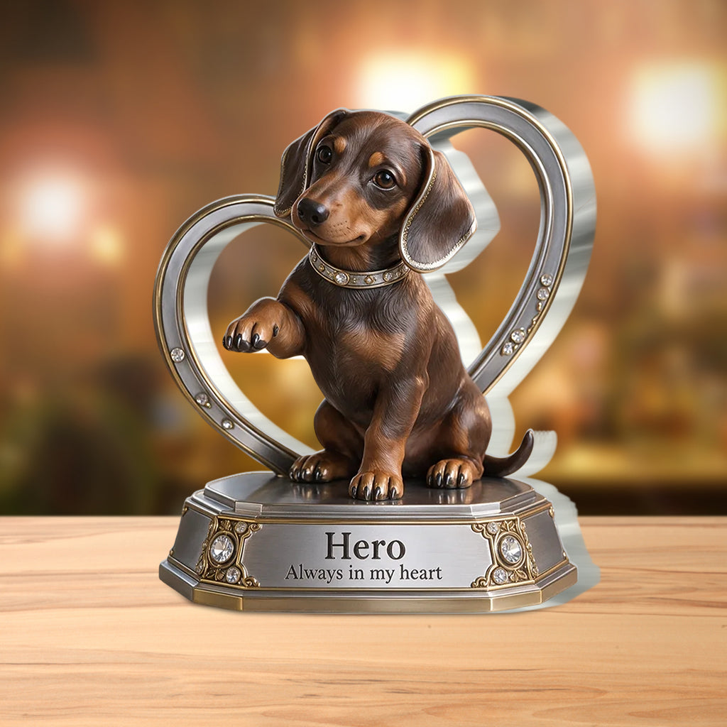 Custom Dog Lover Gift Personalized Pet Portrait Desig, Unique Dog Mom Dad Present for Puppy Owners, Cute Pet Memorial Gift, Personalized Dog Gift - Personalized Dog Custom Shaped Acrylic Plaque