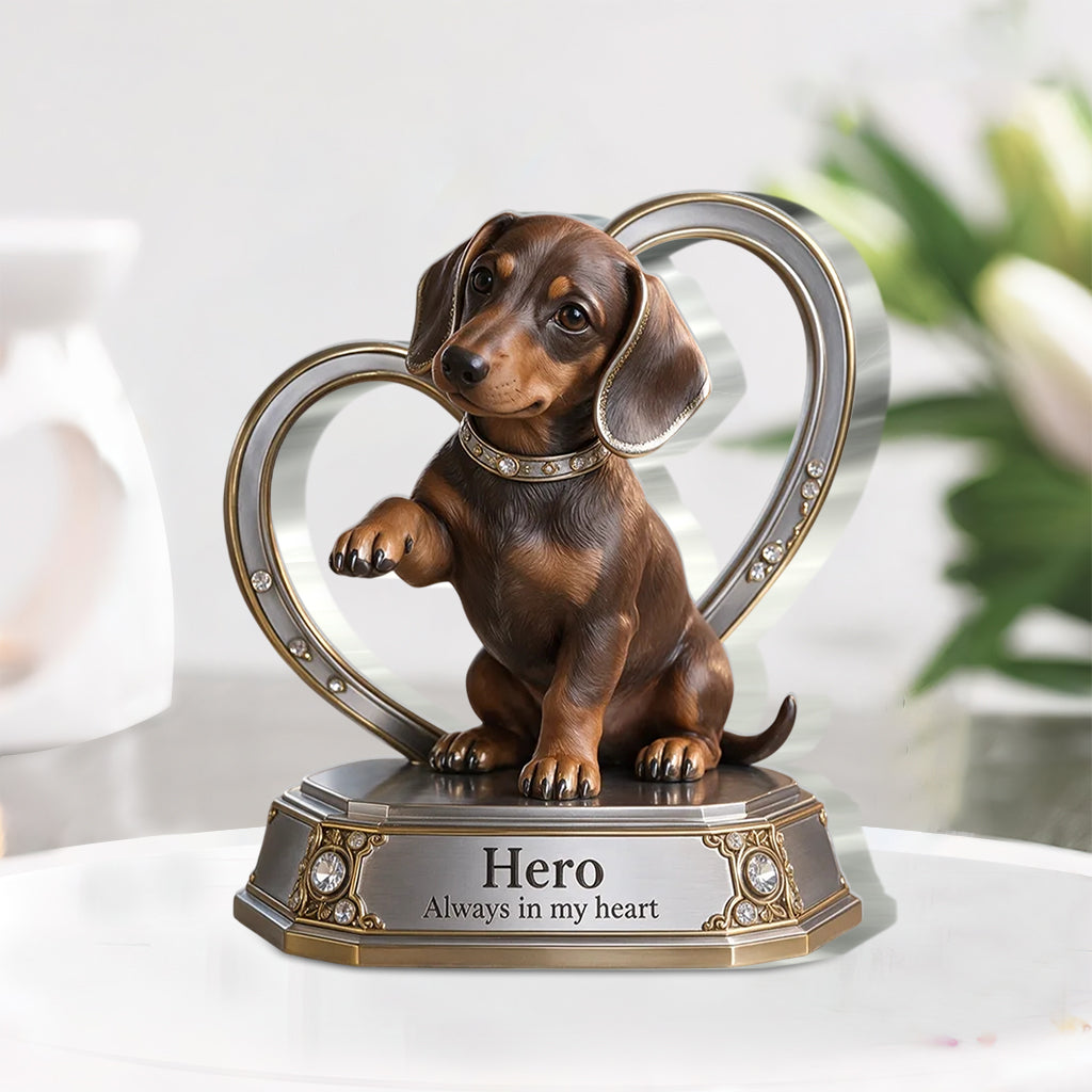 Custom Dog Lover Gift Personalized Pet Portrait Desig, Unique Dog Mom Dad Present for Puppy Owners, Cute Pet Memorial Gift, Personalized Dog Gift - Personalized Dog Custom Shaped Acrylic Plaque