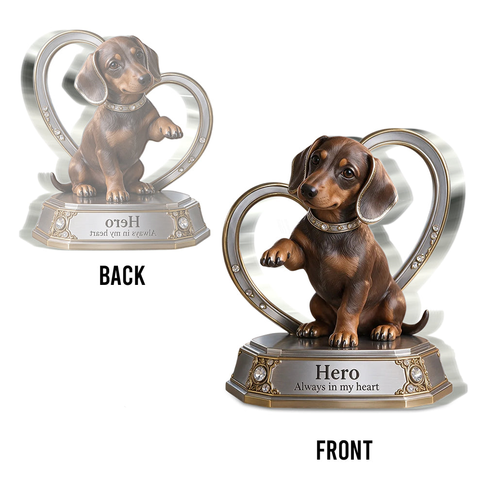 Custom Dog Lover Gift Personalized Pet Portrait Desig, Unique Dog Mom Dad Present for Puppy Owners, Cute Pet Memorial Gift, Personalized Dog Gift - Personalized Dog Custom Shaped Acrylic Plaque