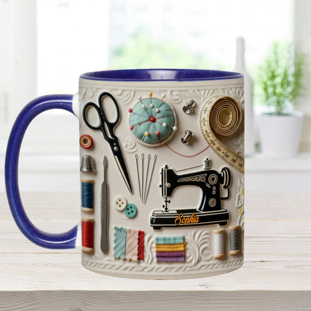 Love Sewing - Personalized Sewing Accent Mug