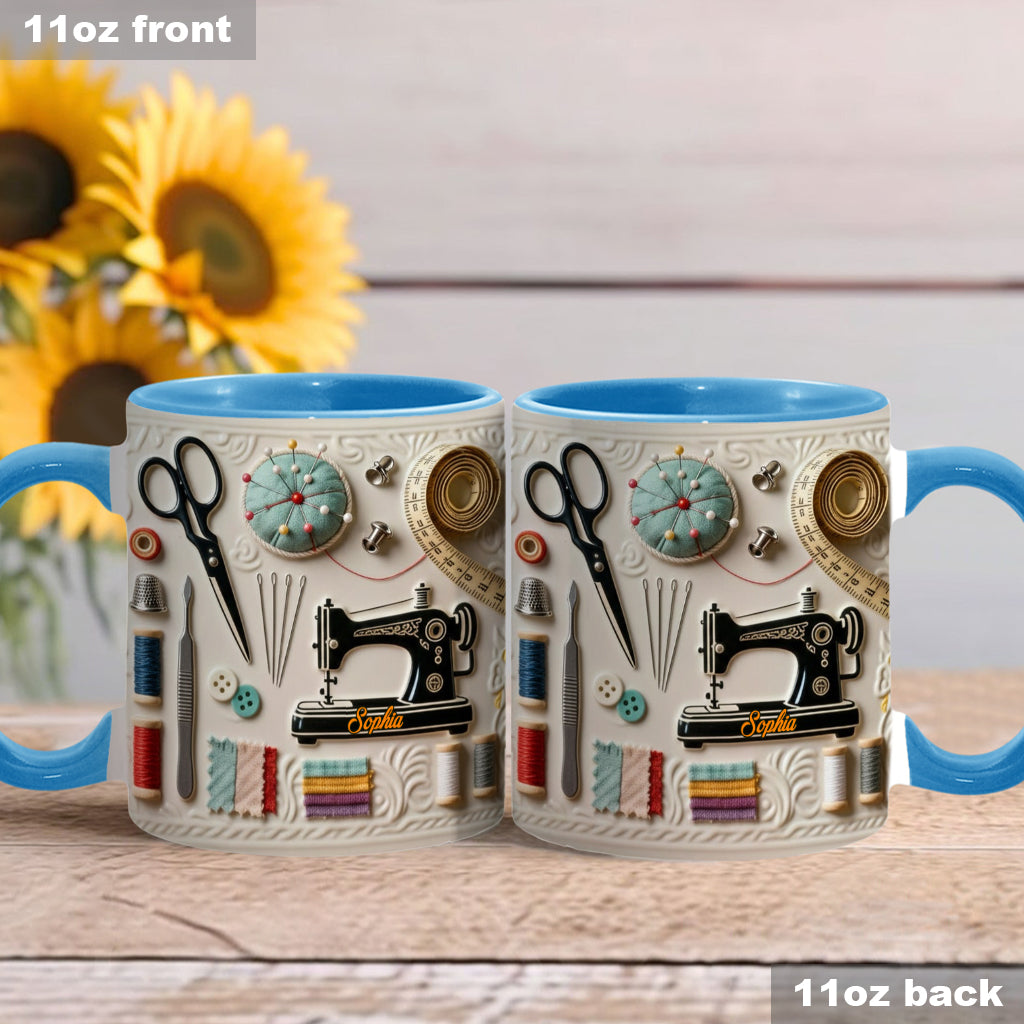Love Sewing - Personalized Sewing Accent Mug